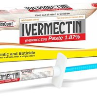 Horse Ivermectin Paste 1.87% – Apple Flavored Oral Horse Dewormer Syringe – 6.08g Tube Treats Horses Up to 1250