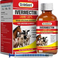 Dewormer for Horse, Dewormer for Goat and Cattle & More, Ivermectin Liquid for All Wormers, Tapeworms, Roundworms & Hookworms